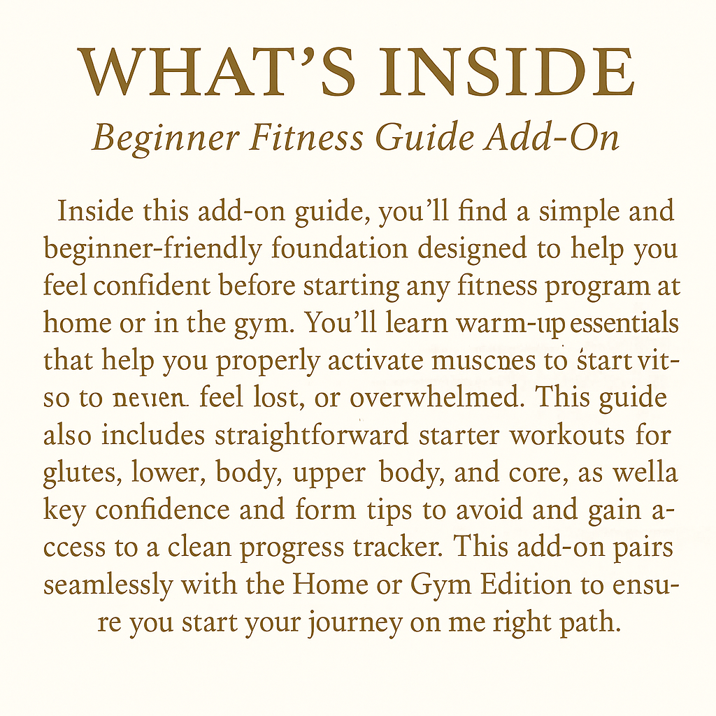 STARTER GUIDE — INSTANT DOWNLOAD